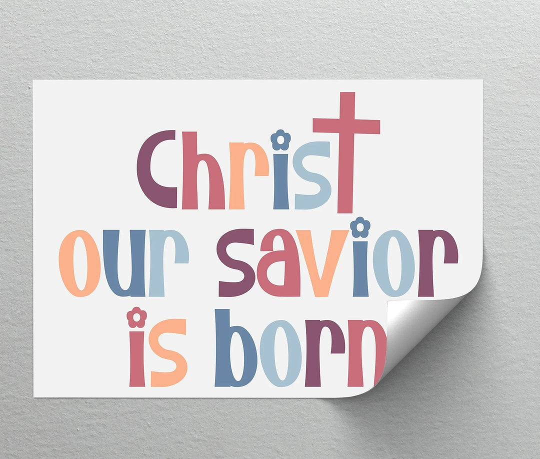 Christ Our Savior Is Born – Festive Christian Canvas Print - MyPhotoStation