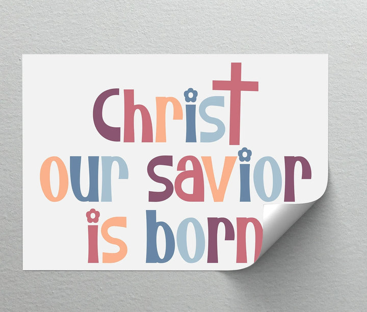 Christ Our Savior Is Born – Festive Christian Canvas Print - MyPhotoStation