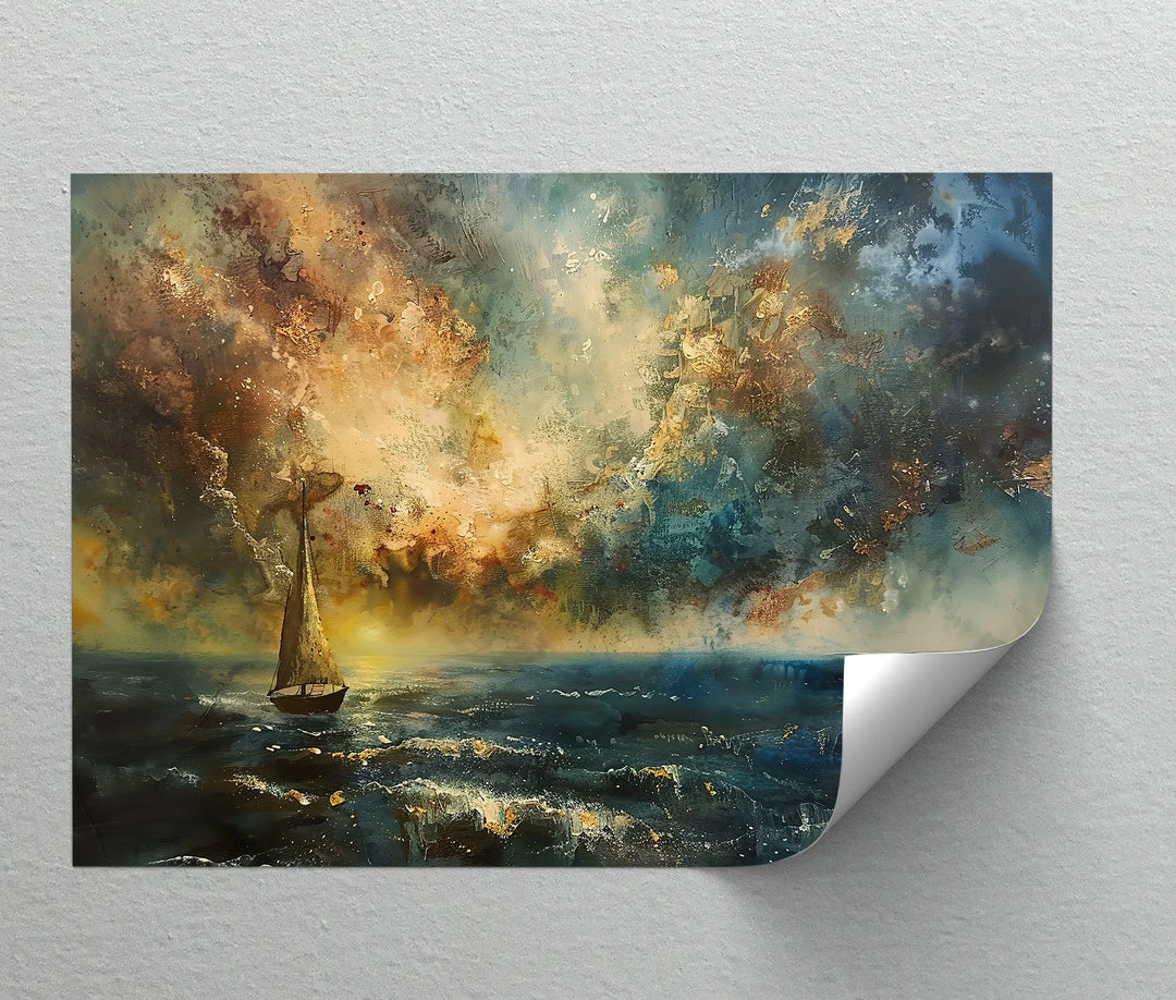 Stormlight Voyage – Dramatic Ocean Canvas Print - MyPhotoStation