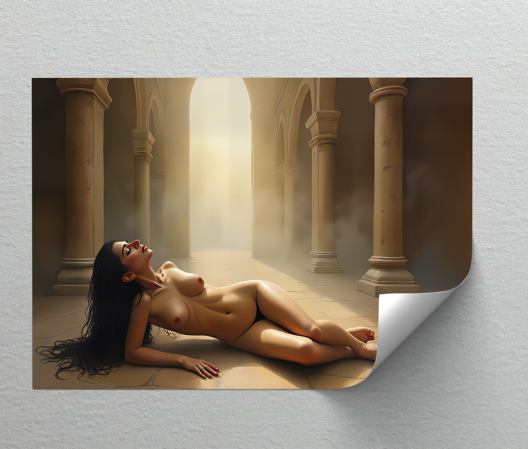 Cathedral Light – Erotic Canvas Wall Art | Sensual Nude Art
