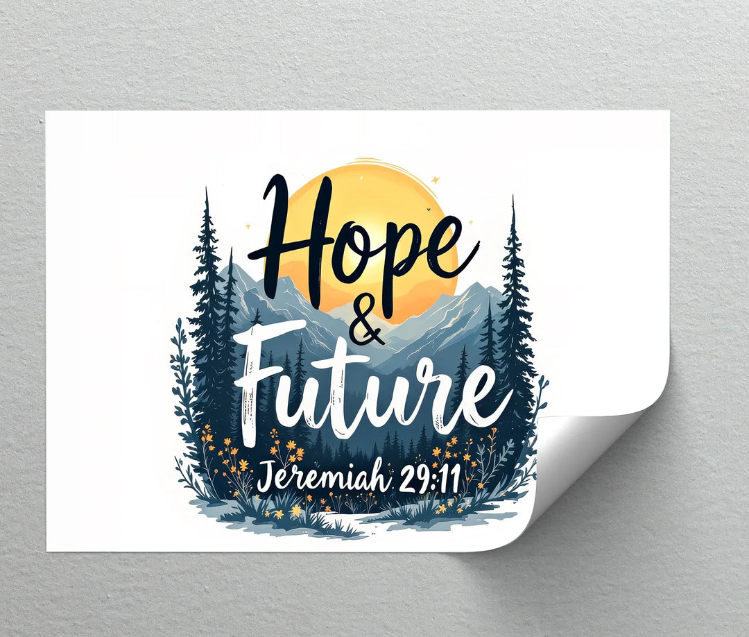 Hope & Future – Jeremiah 29:11 Bible Verse Canvas Print