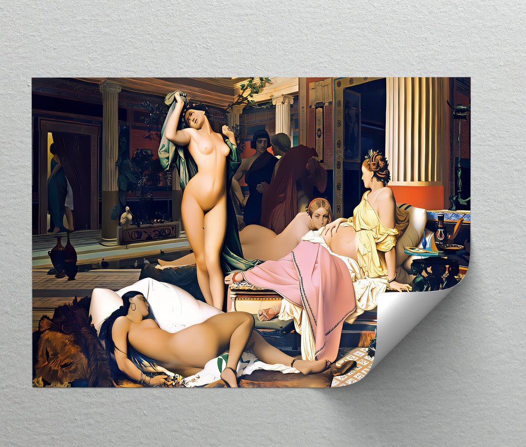 Palace Reverie – Framed Canvas Wall Art | Large Sensual Canvas Print