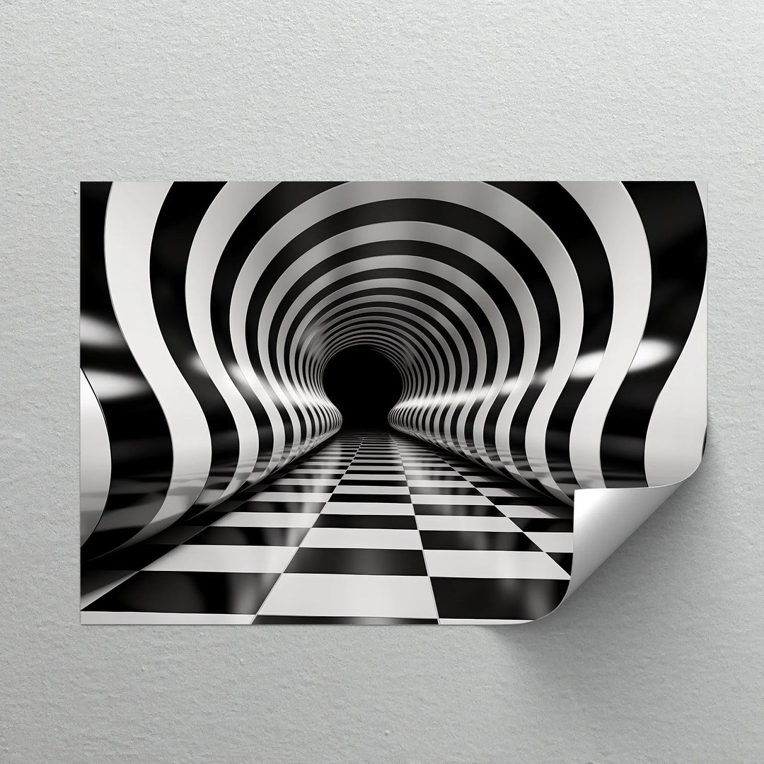 Waves of Infinity – Black & White Canvas Print - MyPhotoStation