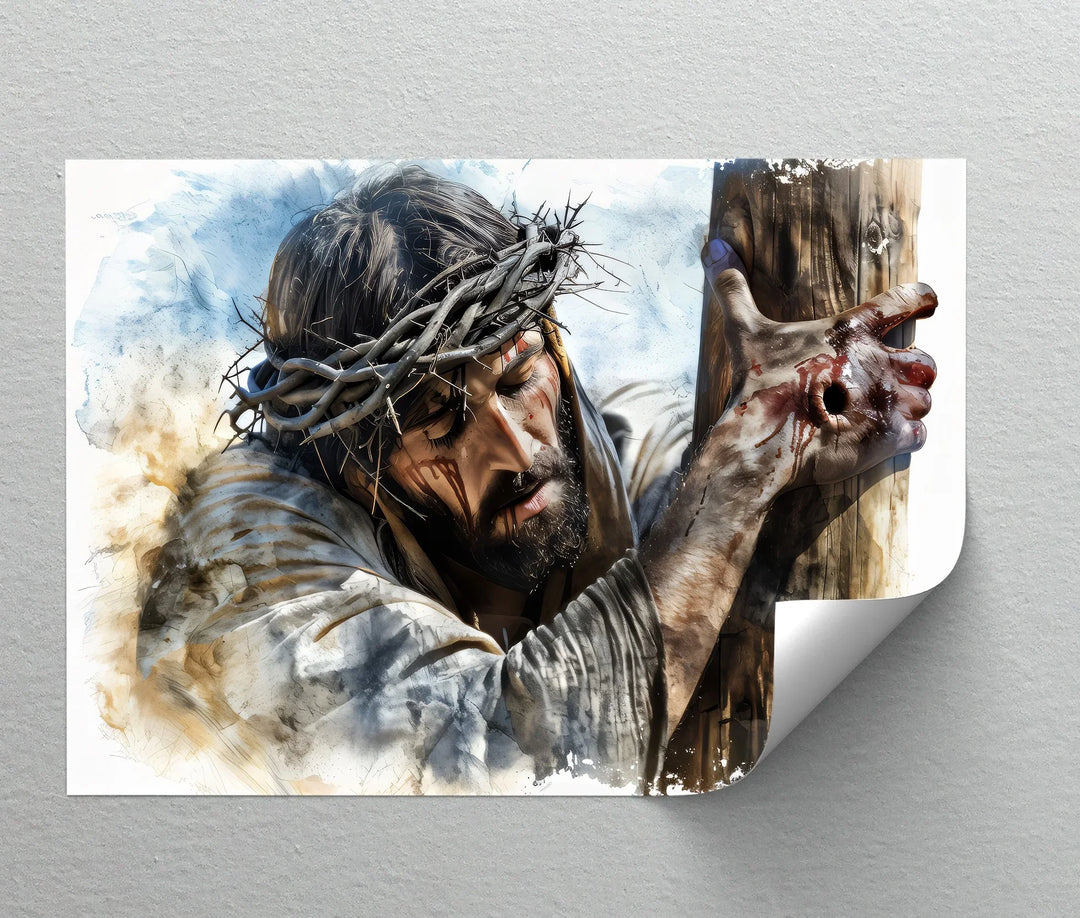 The Final Embrace – Crucified Savior Canvas Print