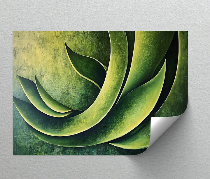 Verdant Motion – Abstract Green Botanical Canvas Print - MyPhotoStation