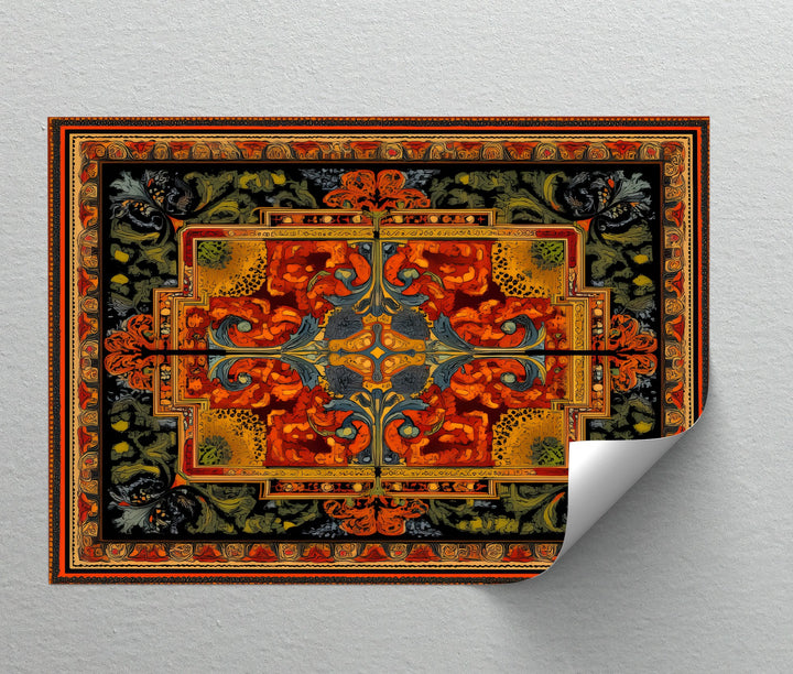 Ornate Floral Elegance – Persian Canvas Print