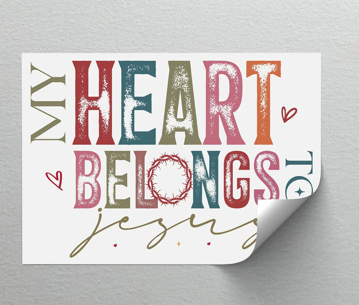 My Heart Belongs to Jesus – Faith-Inspired Canvas Print - MyPhotoStation