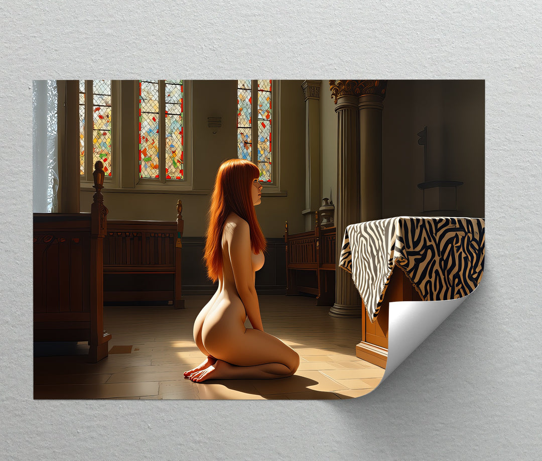 Silent Offering – Erotic Canvas Wall Art | Framed Wall Art