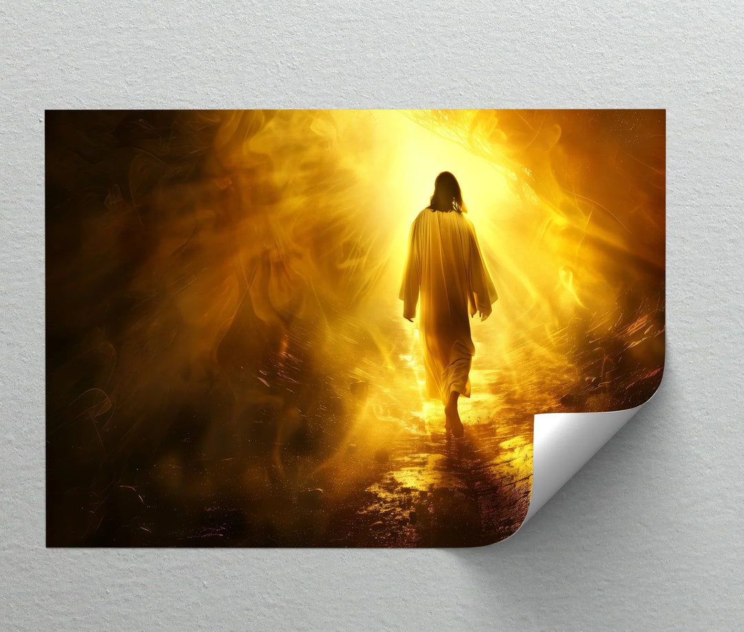 He Walks in Glory – Jesus Canvas Print