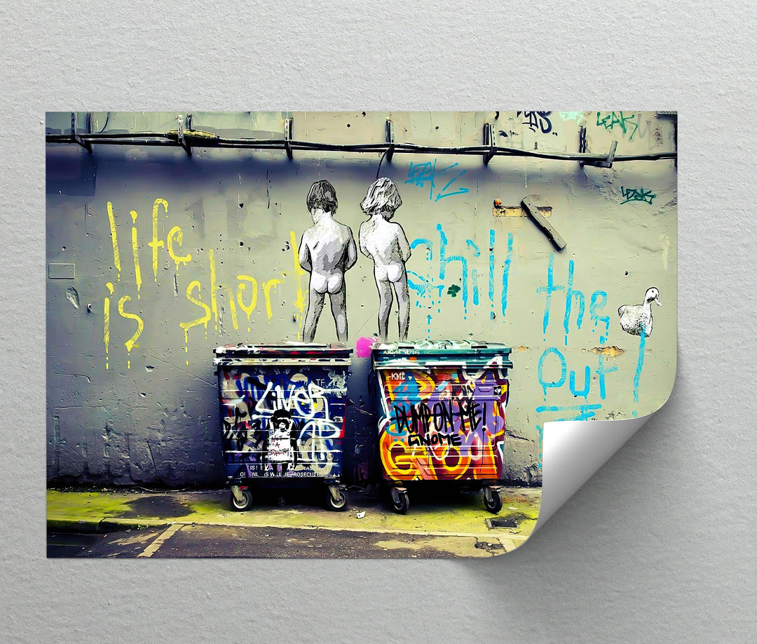 Amalfi Citrus Escape – Stampa su tela con aranceto mediterraneo