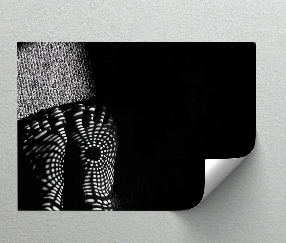 Patterned Soles – modern abstract feet wall art.

