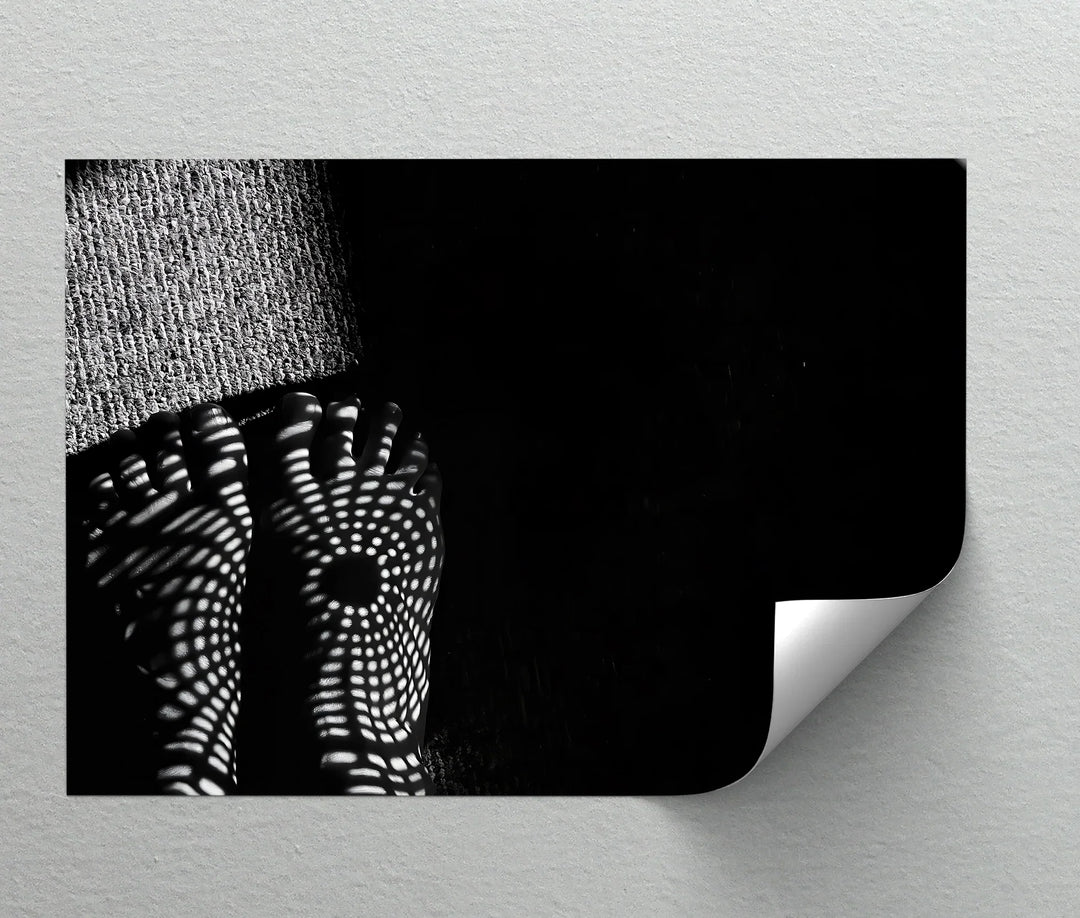 Patterned Soles – modern abstract feet wall art.

