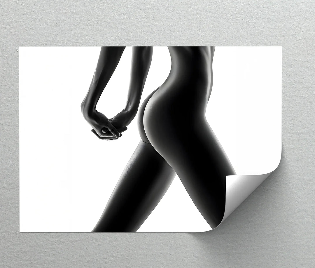 Form in Light – Minimalist Female Silhouette Canvas Print - MyPhotoStation