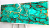 Green Gold Marble Decor Tempered Glass Wall Art