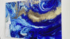Marble Blue and Gold Tempered Glass Wall Art