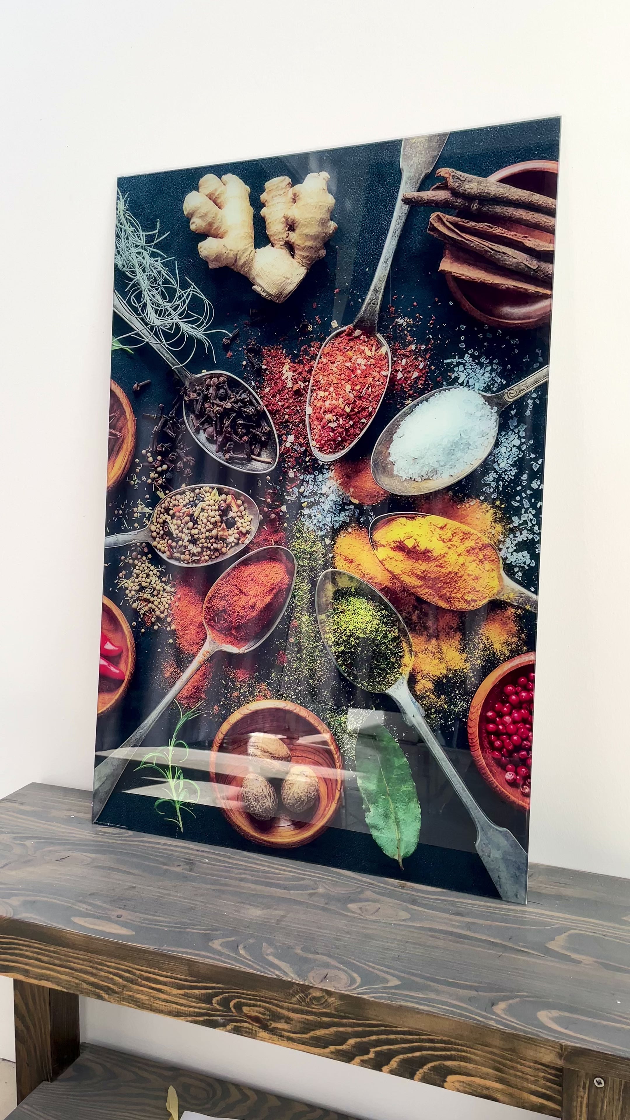 Indian Spices Wall Art – Vibrant Kitchen Accent – MyPhotoStation