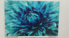 Blue Flower Tempered Glass Wall Art