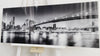 New York Bridge Panoramic Tempered Glass Wall Art
