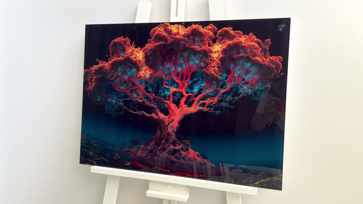 Fantastische riesige Baum-Wandkunst aus Glas