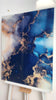 Blue Abstract Tempered Glass Wall Art