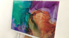 Green Purple Marble Tempered Glass Wall Art