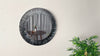 Abstract Tempered Glass Wall Mirror