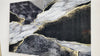 Black Gold Marble Wall Decor Tempered Glass Wall Art