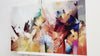 Abstract Colorful Flower Tempered Glass Wall Art