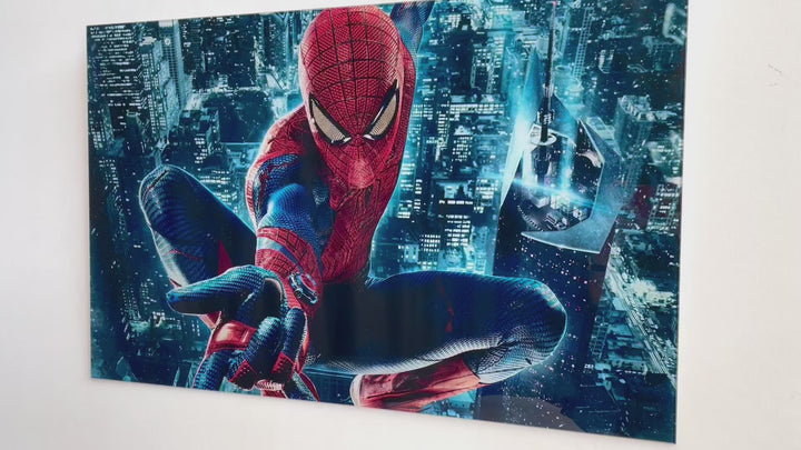 Spider-Man &amp; City Glaswandkunst