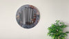 Abstract Tempered Glass Wall Mirror