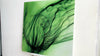 Green Abstract Tempered Glass Wall Art