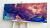 Abstract Marble Tempered Glass Wall Art