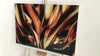 Golden Abstract Tempered Glass Wall Art