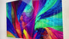 Vivid Colorful Abstract Tempered Glass Wall Art