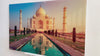 Taj Mahal in India Tempered Glass Wall Art