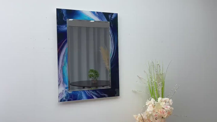 Abstrakter Wandspiegel „Vortex“