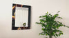 Abstract Tempered Glass Wall Mirror