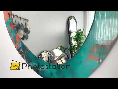 Green Marble Wall Mirror