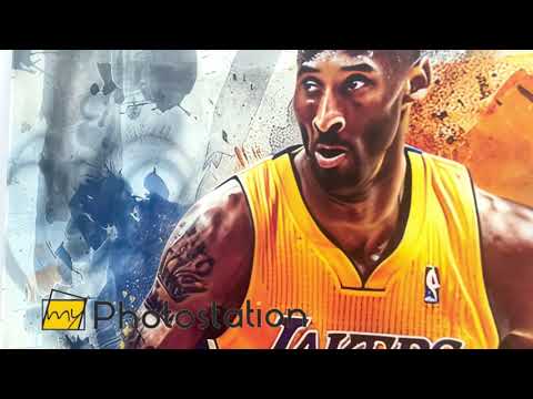 Basketball Kobe Bryant Glaswandkunst