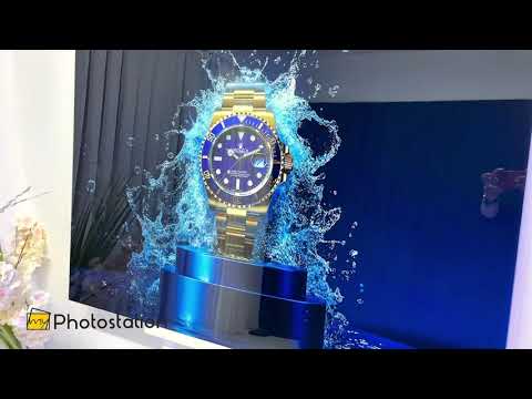 Gold Rolex Watch Glass Wall Art