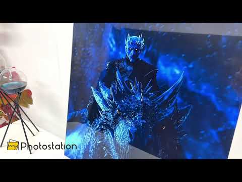Game of Thrones Nachtkönig-Wandkunst aus Glas