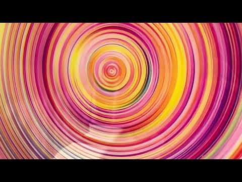 Rosa Kreise Abstrakte Runde Glaswandkunst