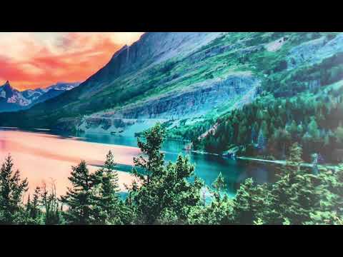 Saint Mary Lake Glaswandkunst
