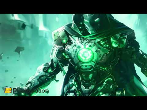 Dr. Doom Grünes Glas-Wandbild