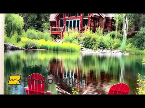 Lakeside Cabin Retreat Glass Wall Art: A Cozy Getaway in Nature