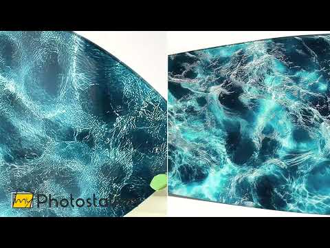 Deep Blue Waters Surfboard Wall Art