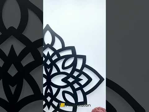 Sacred Harmony Lotus – Geometric Floral Metal Wall Art