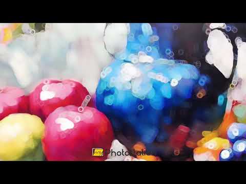 Fall Apple & Floral Still Life – Rustic Autumn Decor Oil Painting