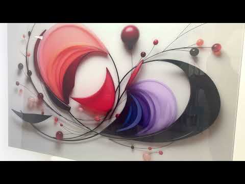 Modern Abstract Art Glass Wall Art