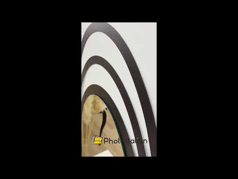 هالة ثلاثية بيضاوية مرايا جدارية